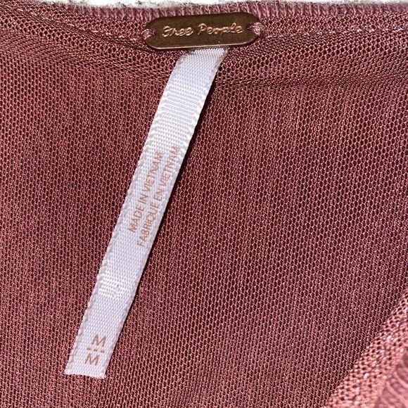 Free People Boulevard Crop Ruched Tank Roam Rouge Womens Medium - Picture 4 of 4